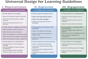 Revised UDL Guidelines